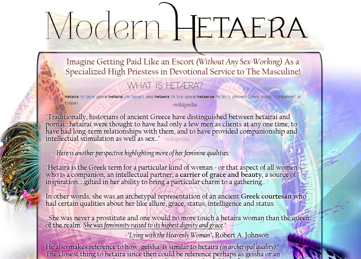 Modern Hetaera: For Female Coaches..Make Money Like an Escort as an Energet...